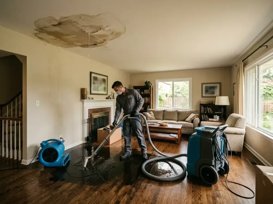 attic-pipe-burst-ceiling-drip-008 — frequently asked questions, Water Damage Restoration & Carpet Care in Plymouth, WI